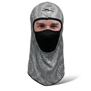 Gray Breathable Full Face Mask Balaclava Skiing, Biking, Motorcycling & Work